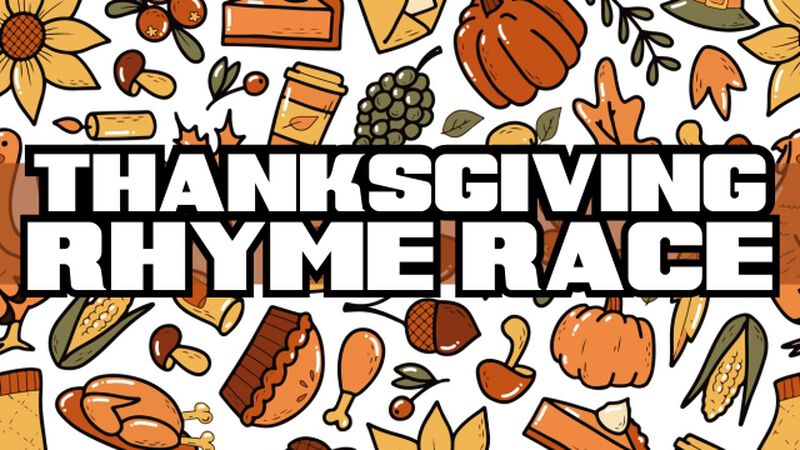 Thanksgiving Rhyme Race